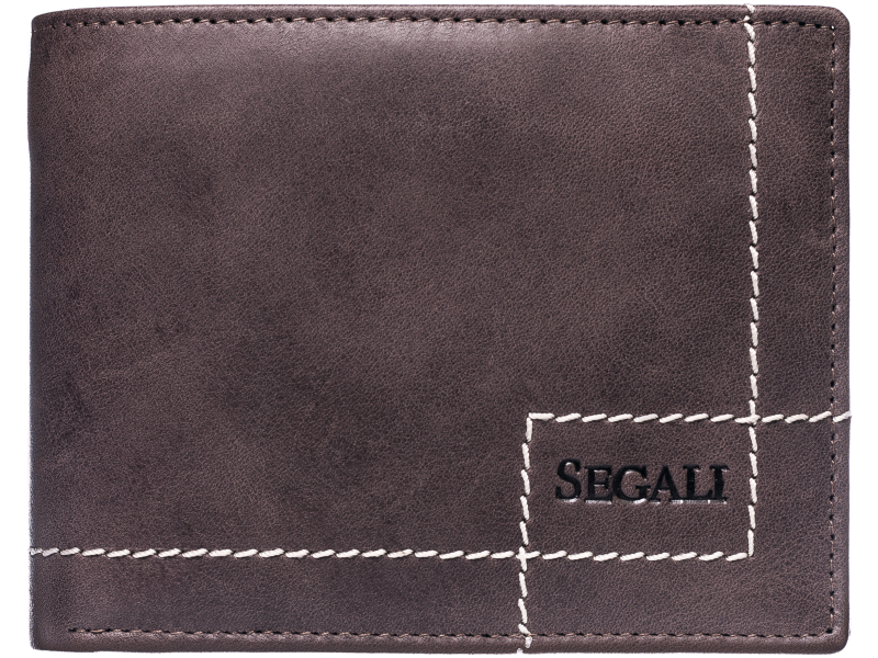 SEGALI Pánska kožená peňaženka 02 brown