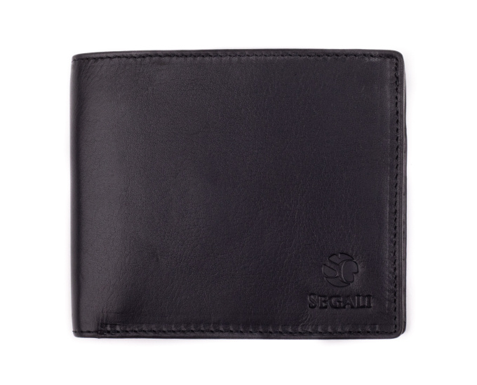 SEGALI Pánska kožená peňaženka 148 black