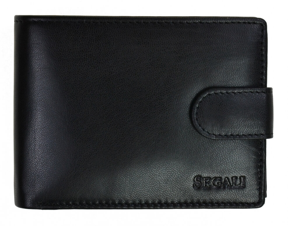 SEGALI Pánska kožená peňaženka 2511 black