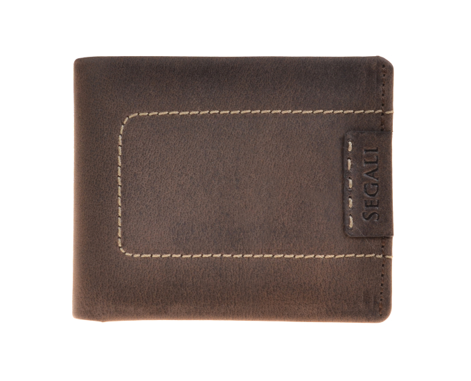 SEGALI Pánská kožená peněženka 50934 brown