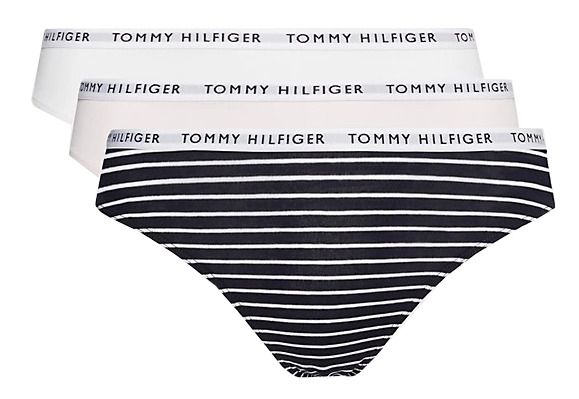 Tommy Hilfiger 3 PACK - dámská tanga PLUS SIZE UW0UW04558-0Y3-plus-size XL