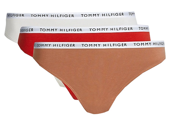 Tommy Hilfiger 3 PACK - dámská tanga UW0UW02829-0R2 XL