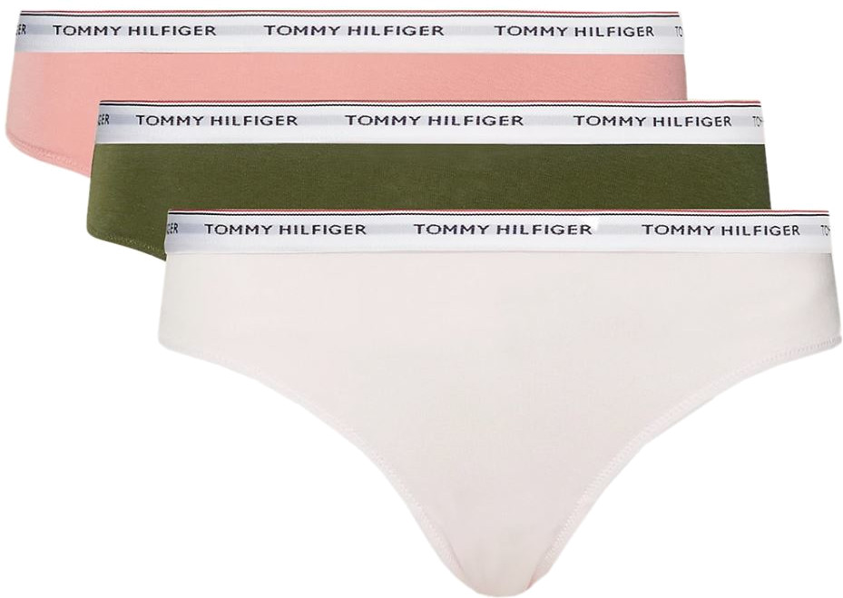 Tommy Hilfiger 3 PACK - dámské kalhotky Bikini PLUS SIZE UW0UW04895-0R6-plus-size XXL
