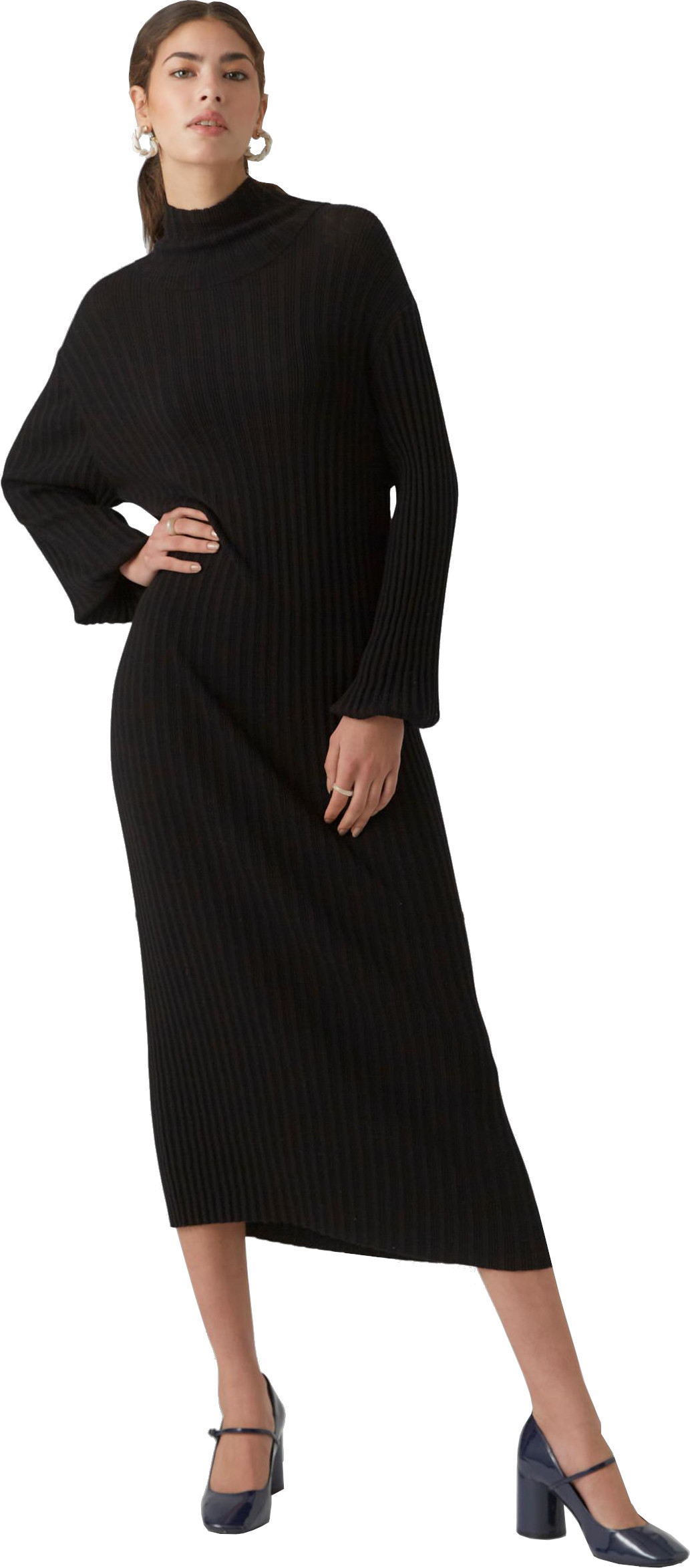 Vero Moda Dámske šaty VMWIELD Slim Fit 10296782 Black L