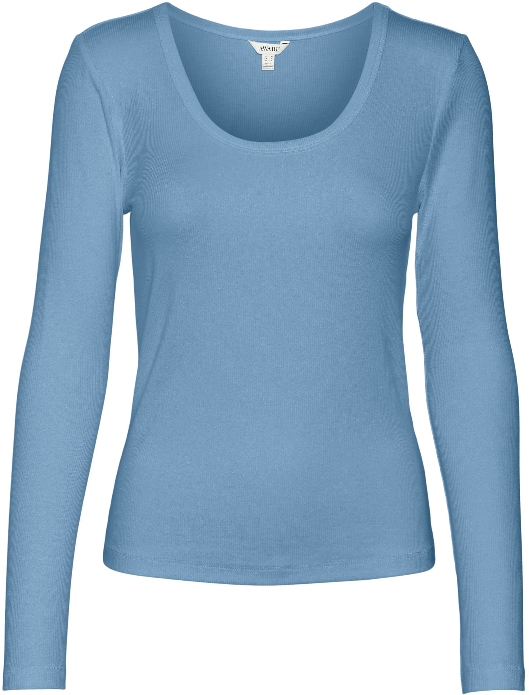 Vero Moda Dámské triko VMIRWINA Tight Fit 10300894 Dusk Blue M