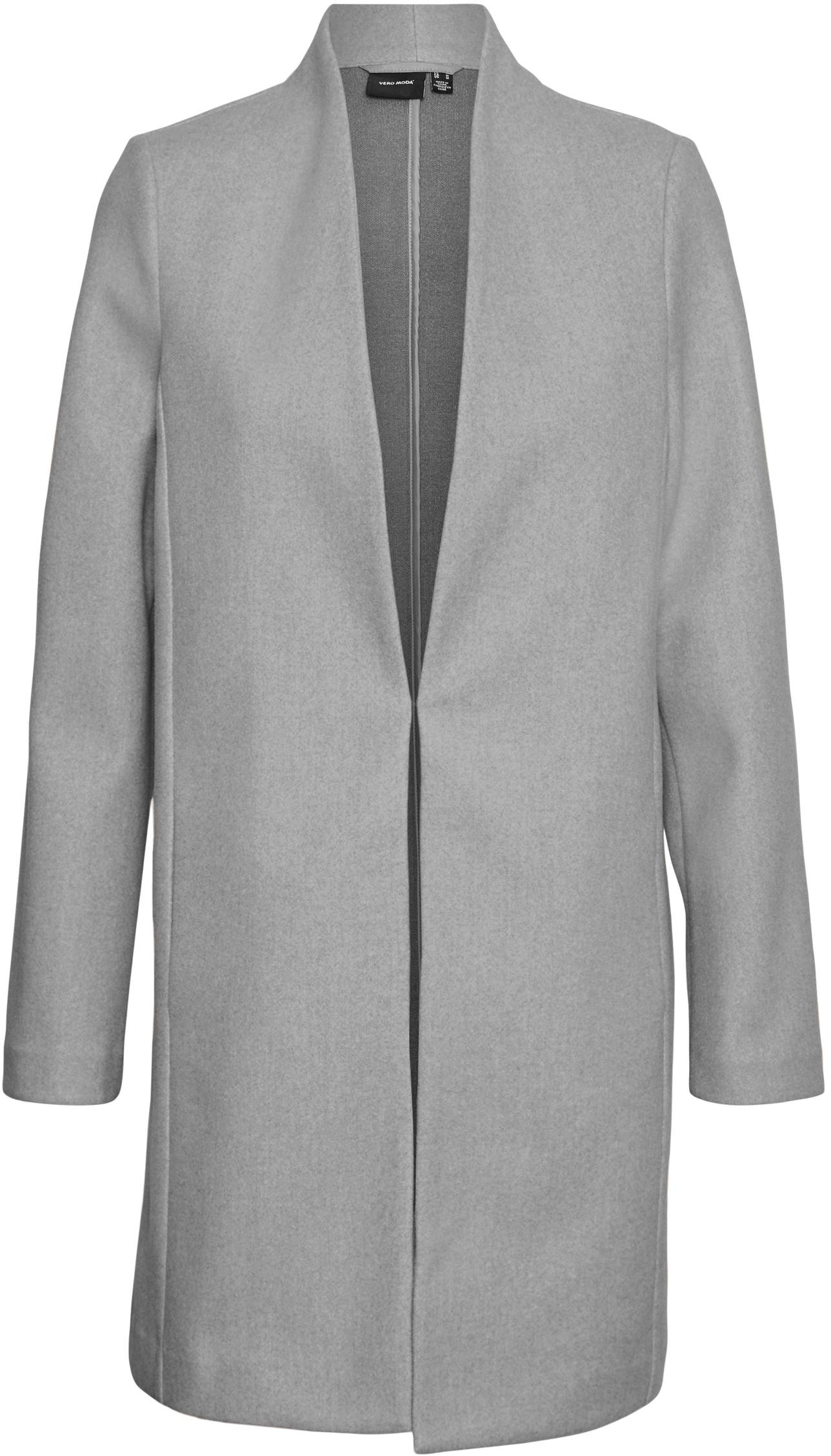 Vero Moda Dámský kabát VMDAFNE Regular Fit 10300265 Light Grey Melange XL