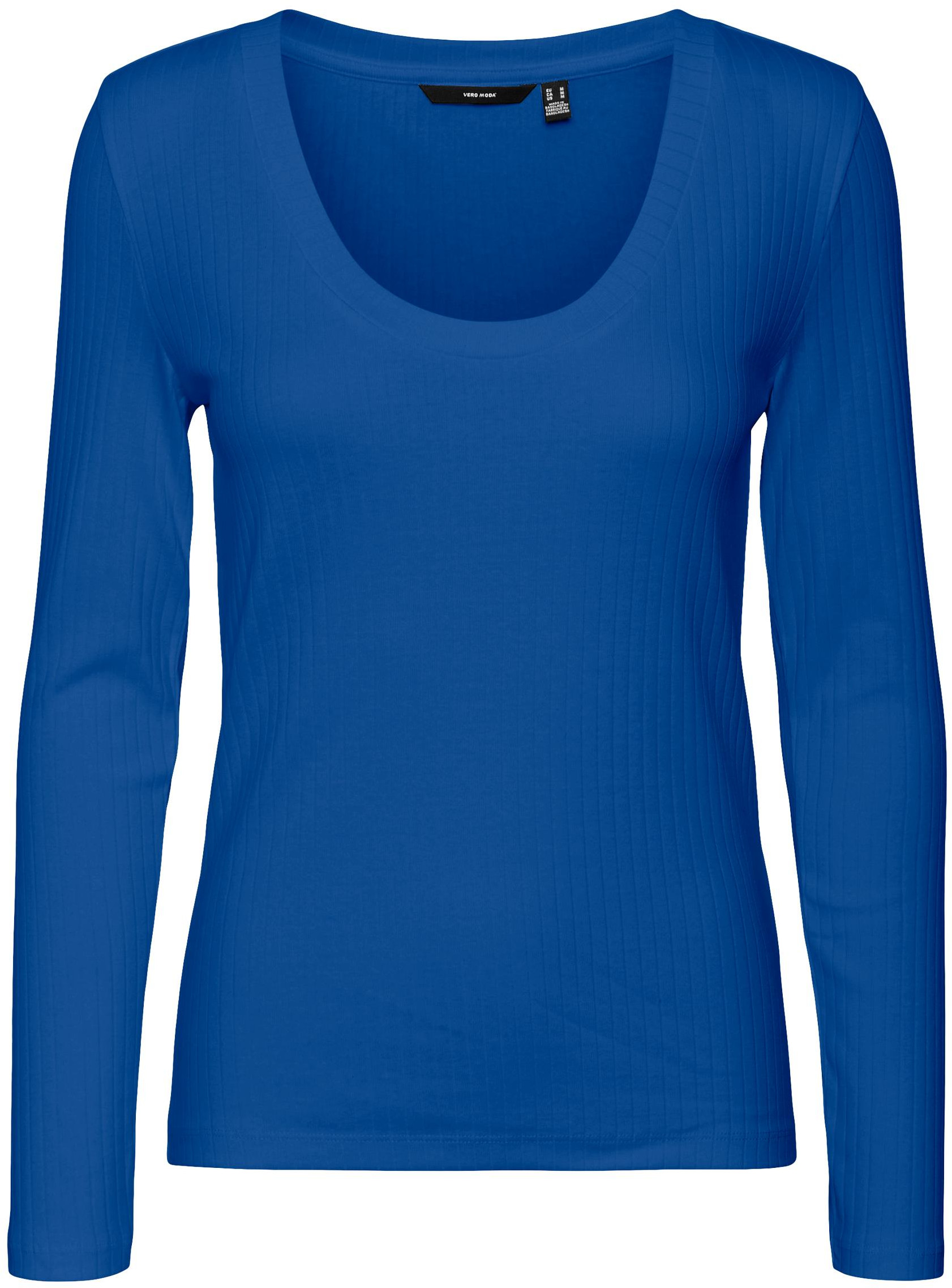 Vero Moda Dámske tričko VMKISS Tight Fit 10290319 Beaucoup Blue XS