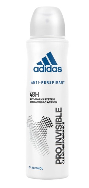Adidas Antiperspirant Pro Invisible Woman - deodorant ve spreji 150 ml