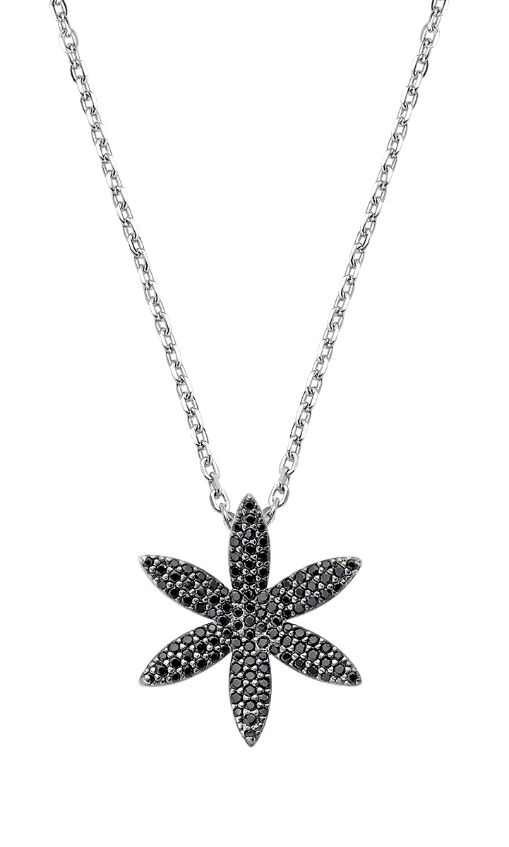Amen -  Krásný stříbrný náhrdelník se zirkony Flower of Life CLFLLIBNZ3 (řetízek, přívěsek)