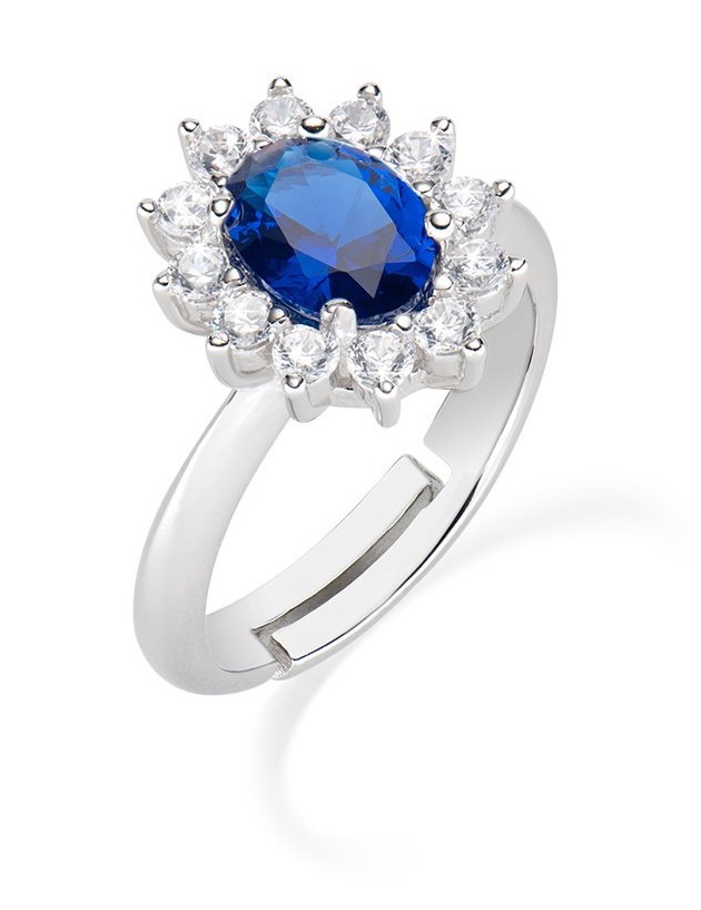 Amen -  Nádherný stříbrný prsten se zirkony Lady ANLDGBBBL 58 mm