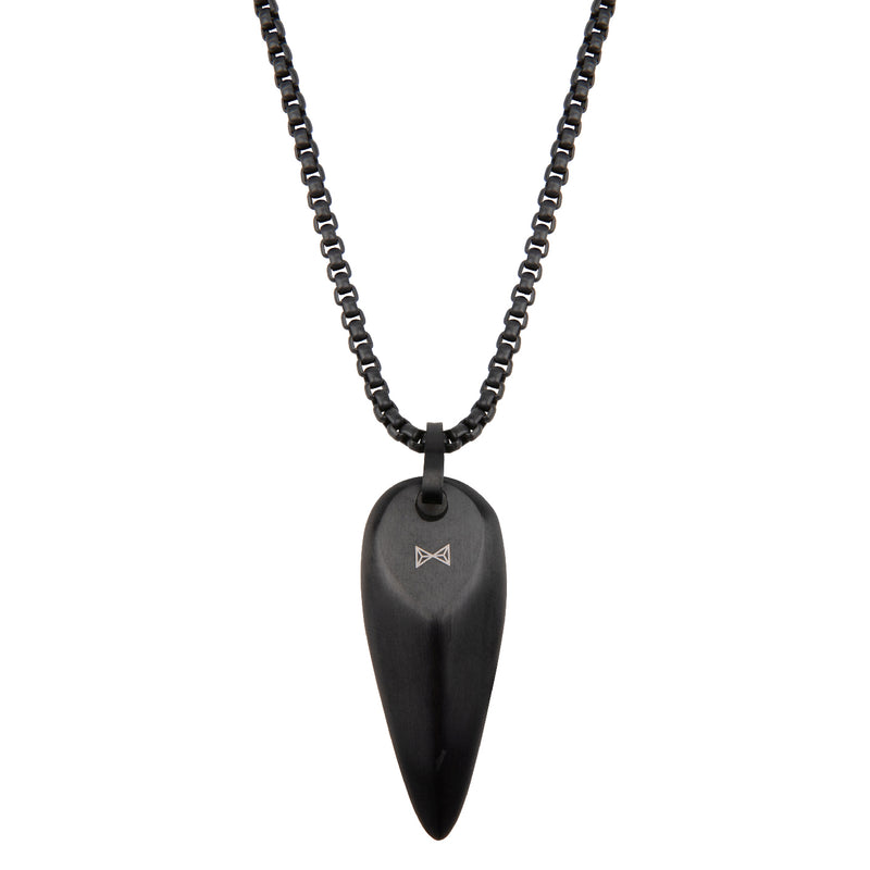 AZE Jewels Dizajnový čierny náhrdelník Triangle Noir Ferro AZ-NL003-B-070