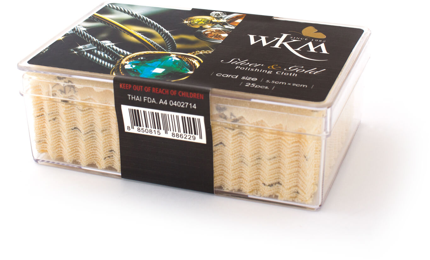 Beneto -  Balení čisticích hadříků na šperky WKM POL CARD - 25ks