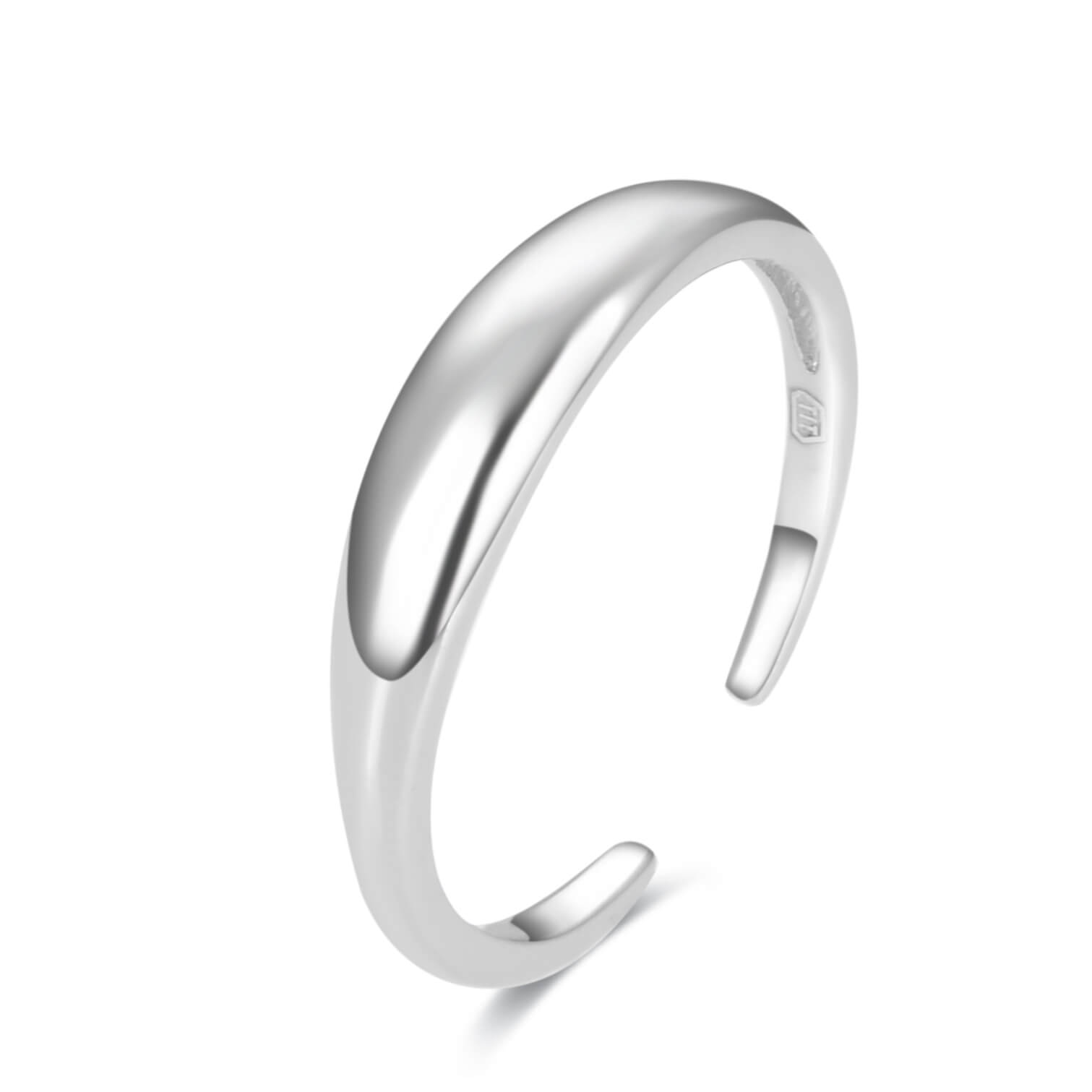 Beneto -  Minimalistický stříbrný prsten na nohu AGGF487
