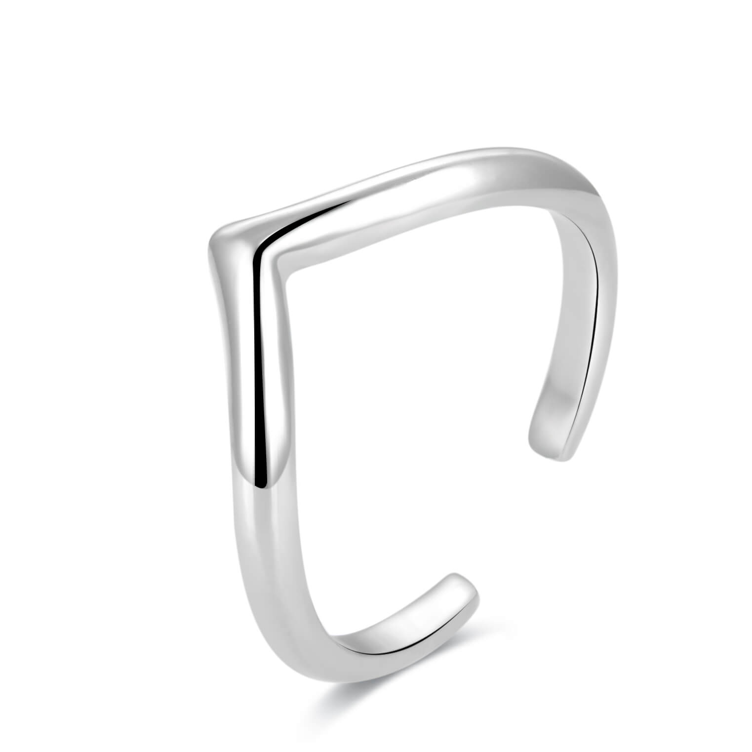 Beneto -  Minimalistický stříbrný prsten na nohu AGGF493