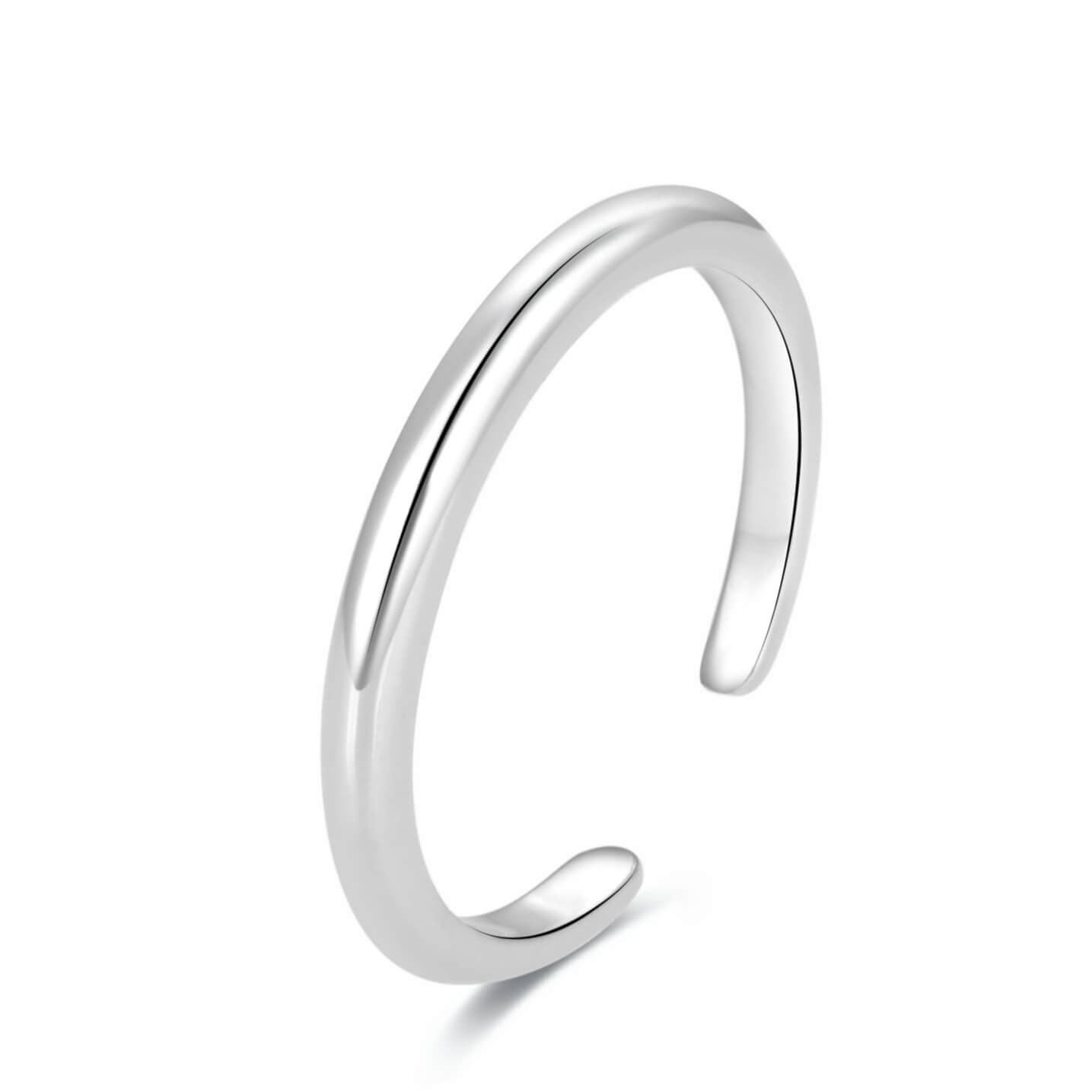 Beneto -  Minimalistický stříbrný prsten na nohu AGGF494