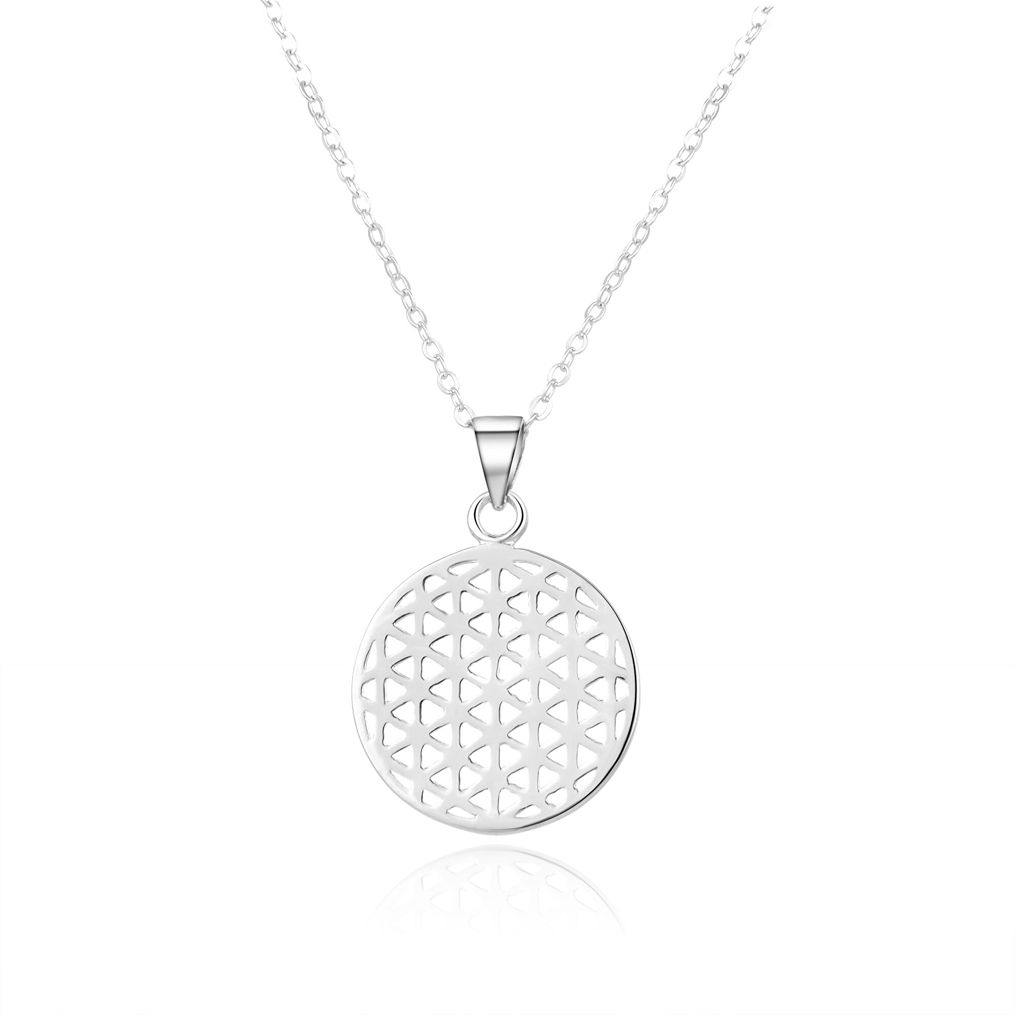 Beneto -  Módní stříbrný náhrdelník AGS1030/47 (řetízek, přívěsek)