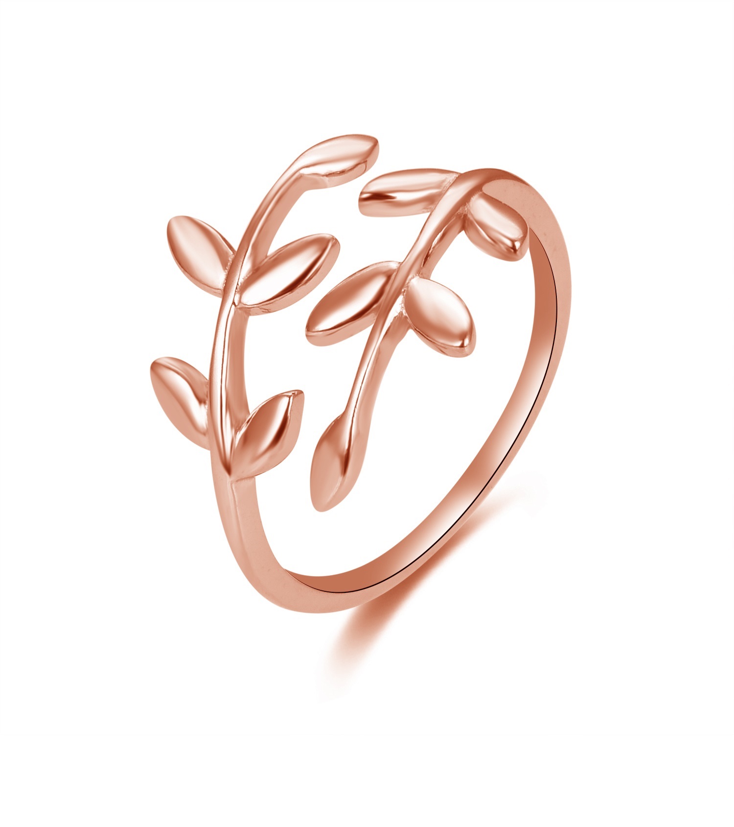 Beneto -  Otevřený bronzový prsten s originálním designem AGG468-RG