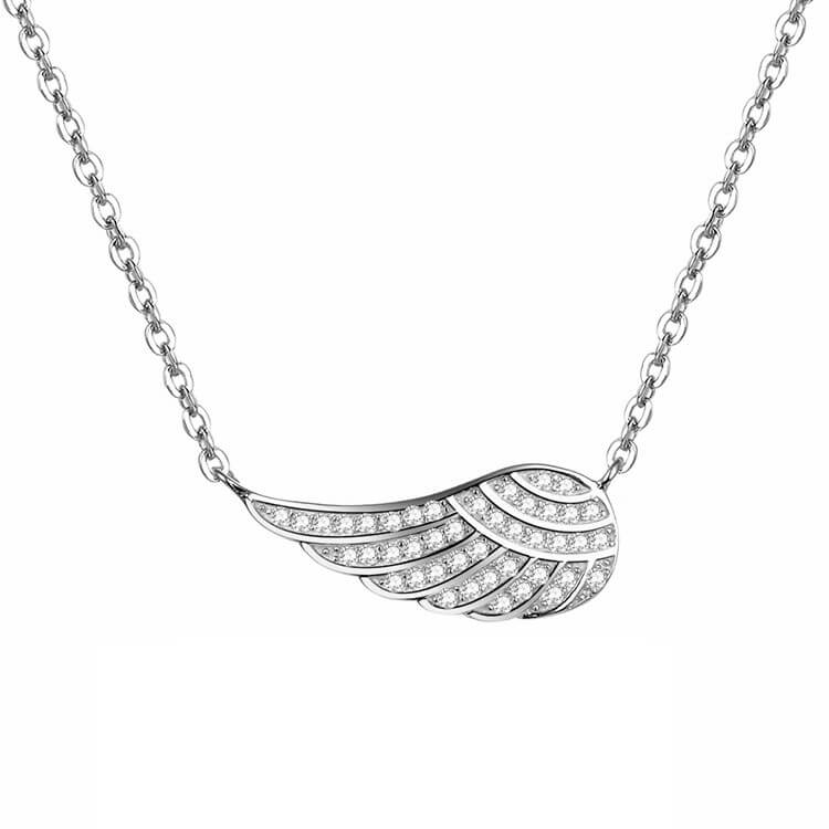 Beneto Stříbrný náhrdelník s křídlem AGS298/47
