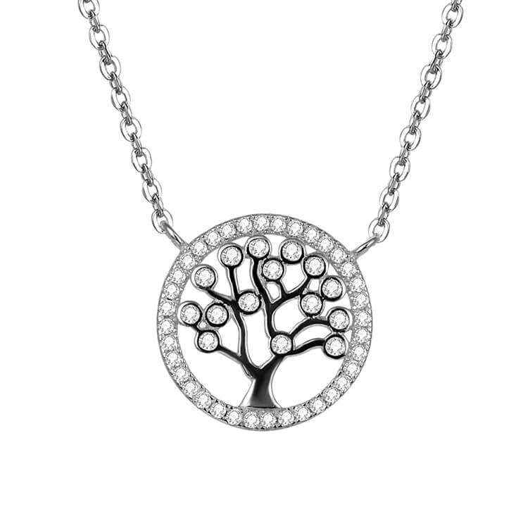 Beneto Strieborný náhrdelník so stromom života AGS360 / 47