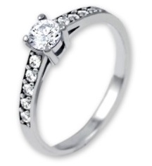 Brilio Dámský prsten s krystaly 229 001 00668 07 52 mm