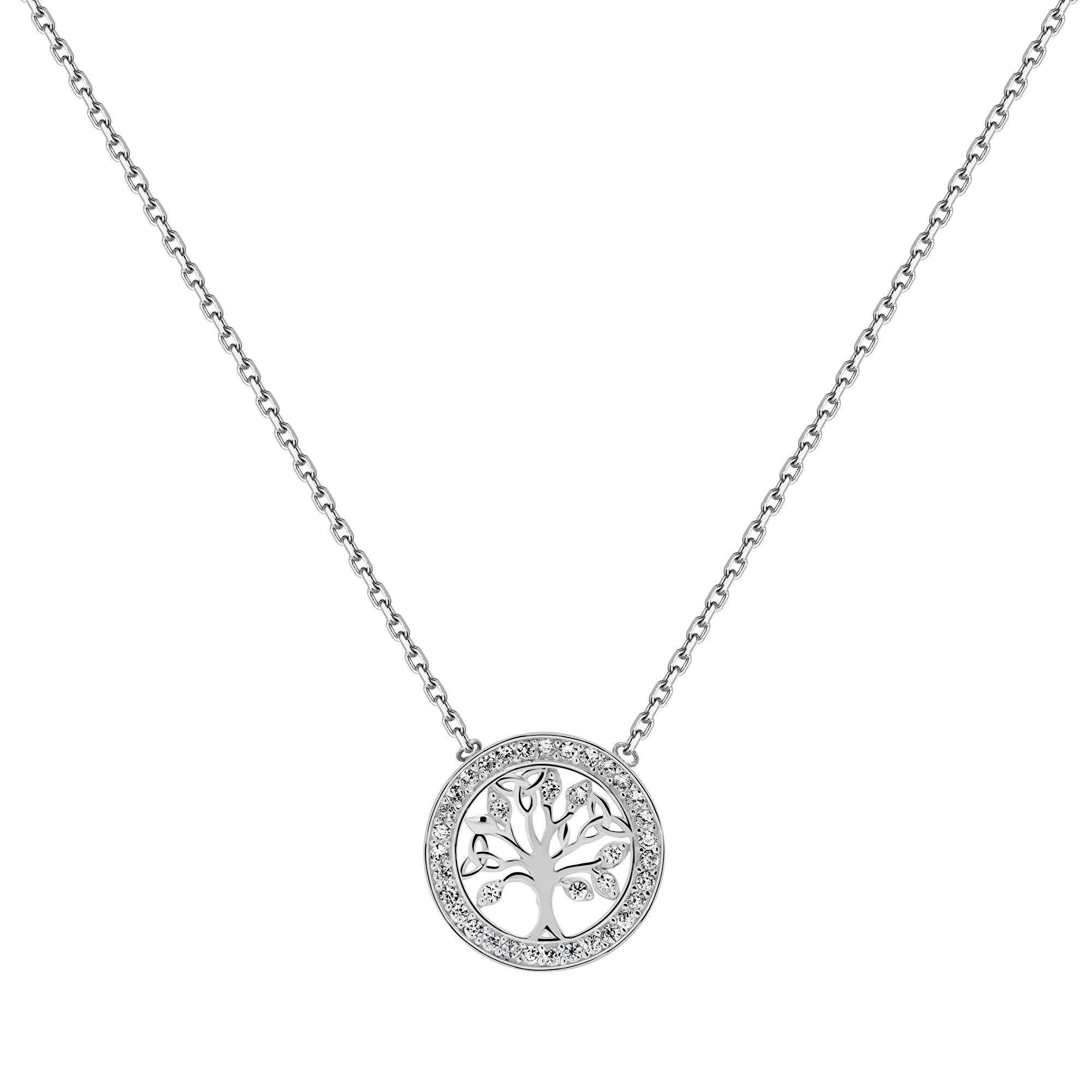 Brilio Silver Fashion stříbrný náhrdelník strom života NCL28W
