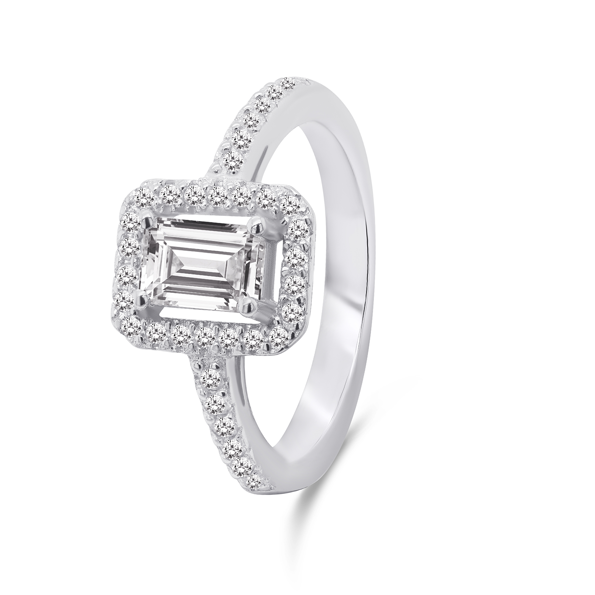 Brilio Silver Luxusní stříbrný prsten se zirkony RI051W 50 mm