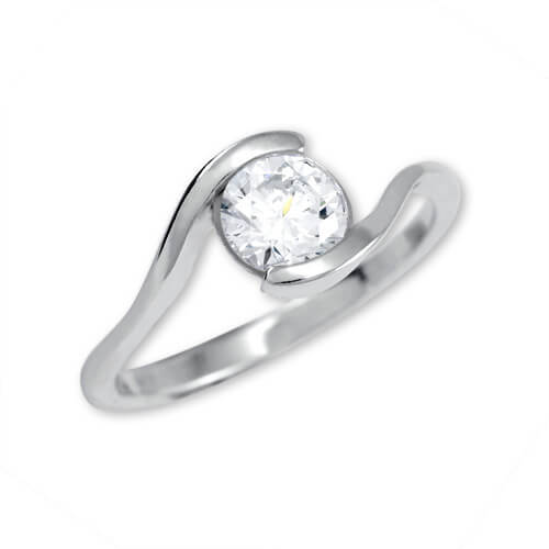 Brilio Silver Stříbrný zásnubní prsten 426 001 00422 04 50 mm