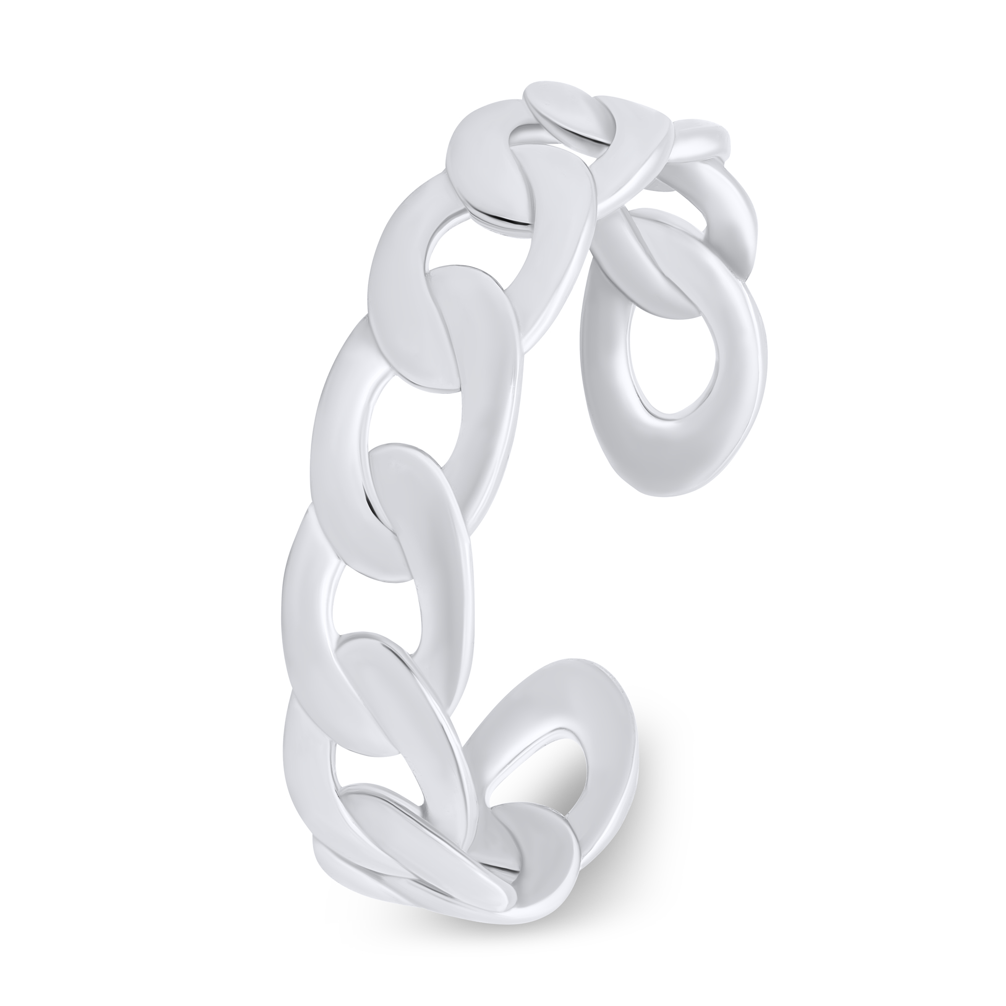 Brilio Silver -  Stylový stříbrný otevřený prsten RI082W