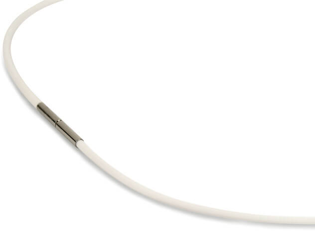 Boccia Titanium -  Bílé kaučukové lanko 0801-02 50 cm