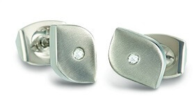 Boccia Titanium Titánové náušnice s diamantom 05008-02