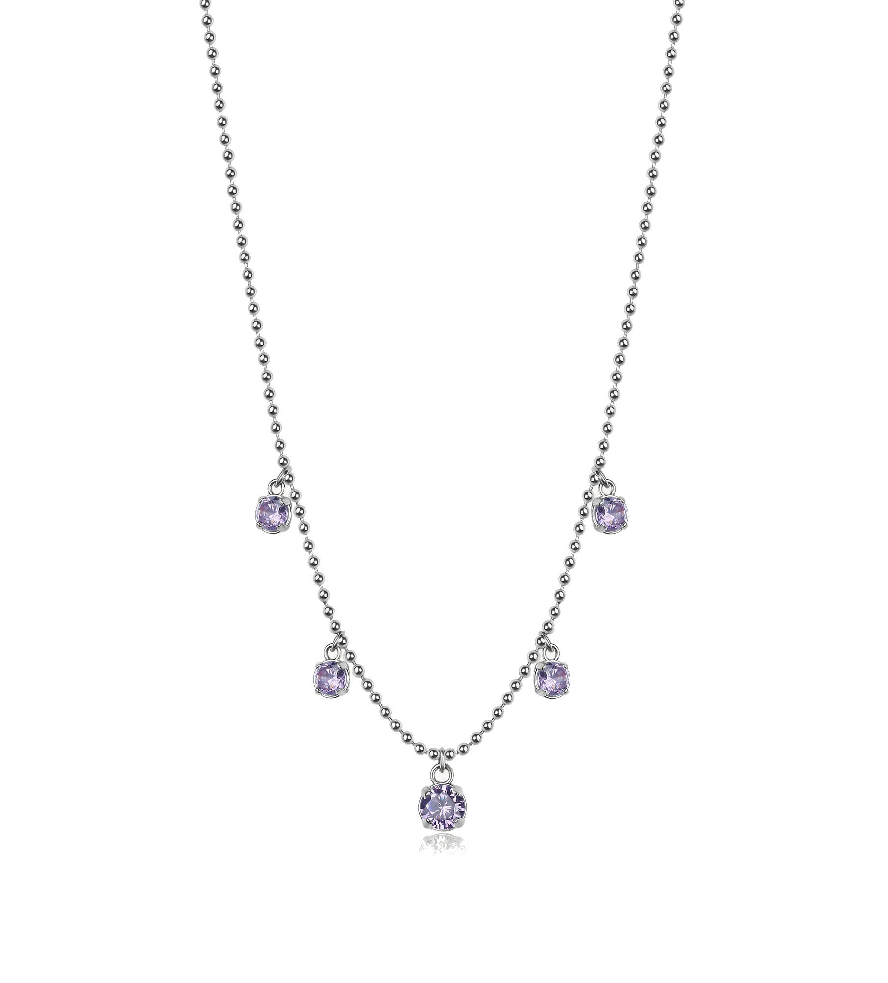 Brosway Blyštivý ocelový náhrdelník se zirkony Desideri BEIN013