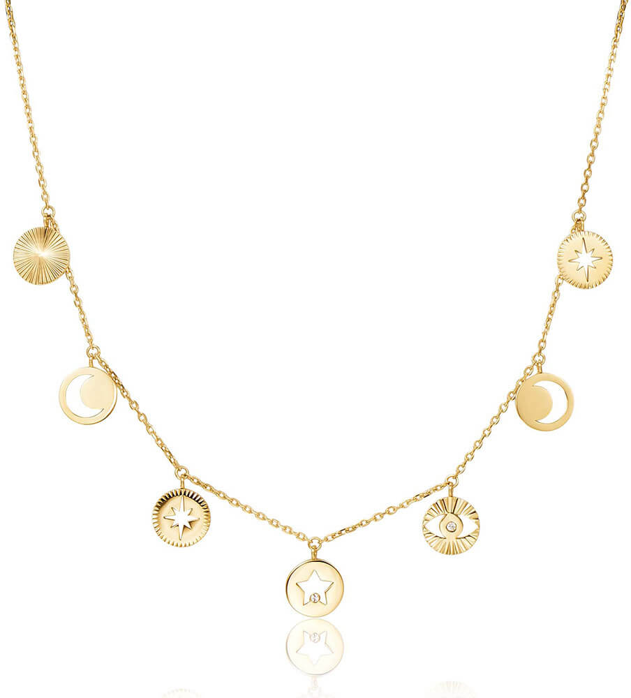 Brosway -  Pozlacený náhrdelník s krystaly Chant BAH02