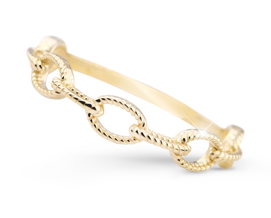 Cutie Jewellery Moderní prsten ze žlutého zlata Z5029-X-1 63 mm