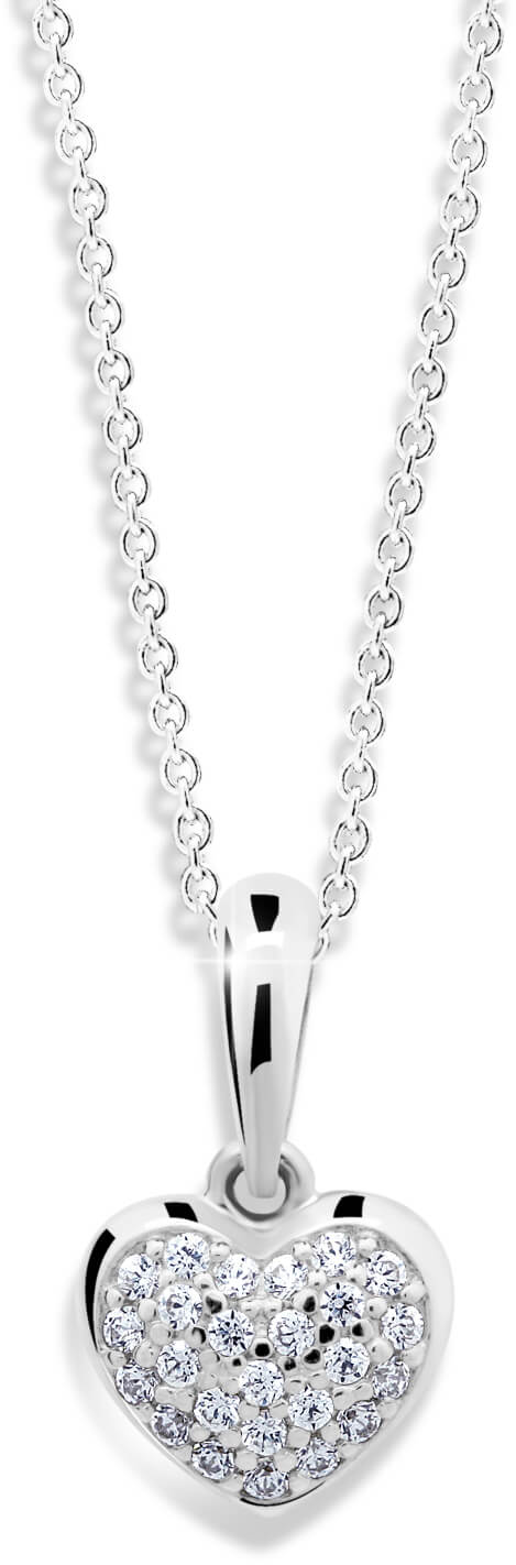 Cutie Jewellery -  Přívěsek ve tvaru srdce z bílého zlata Z6295-2383-40-10-X-2