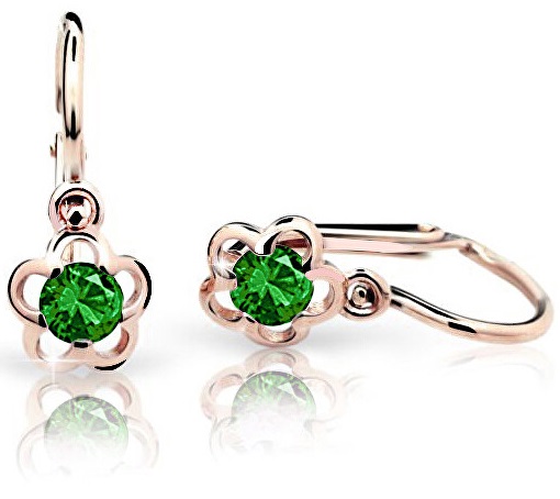 Cutie Jewellery Dětské náušnice C1945-10-X-4 zelená