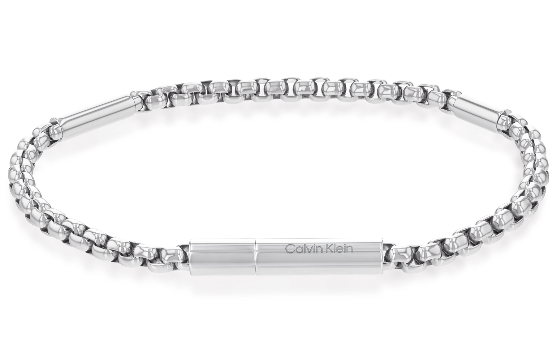 Calvin Klein Elegantný pánsky náramok z ocele Cylinder Links 35000574