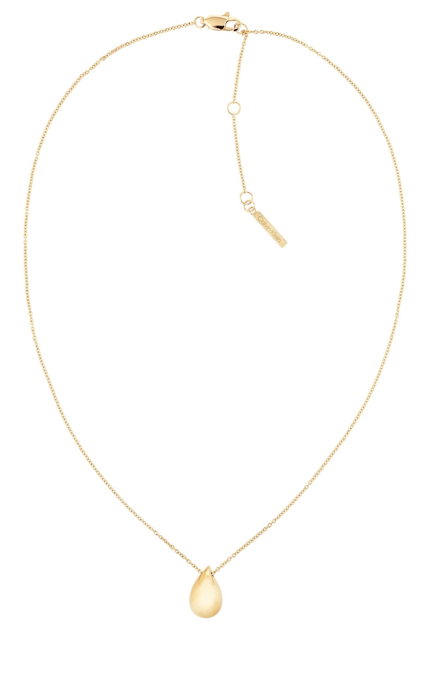 Calvin Klein Elegantný pozlátený náhrdelník z ocele Sculptured Drops 35000084