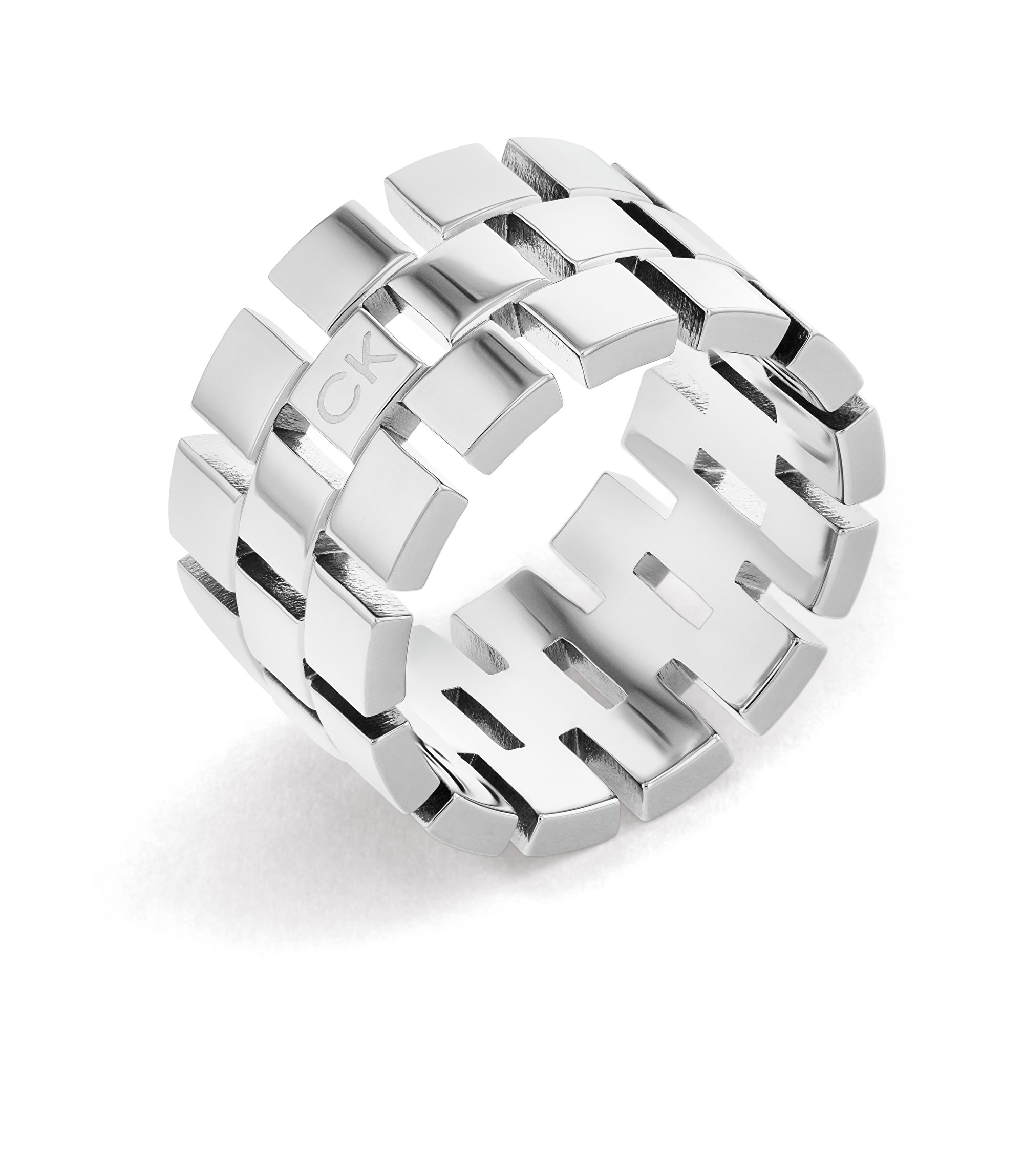 Calvin Klein Luxusní ocelový prsten Geometric 35000324 54 mm