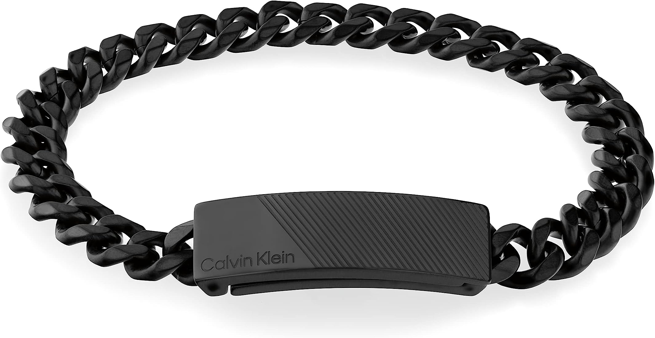 Calvin Klein Masivní černý náramek pro muže 35000418