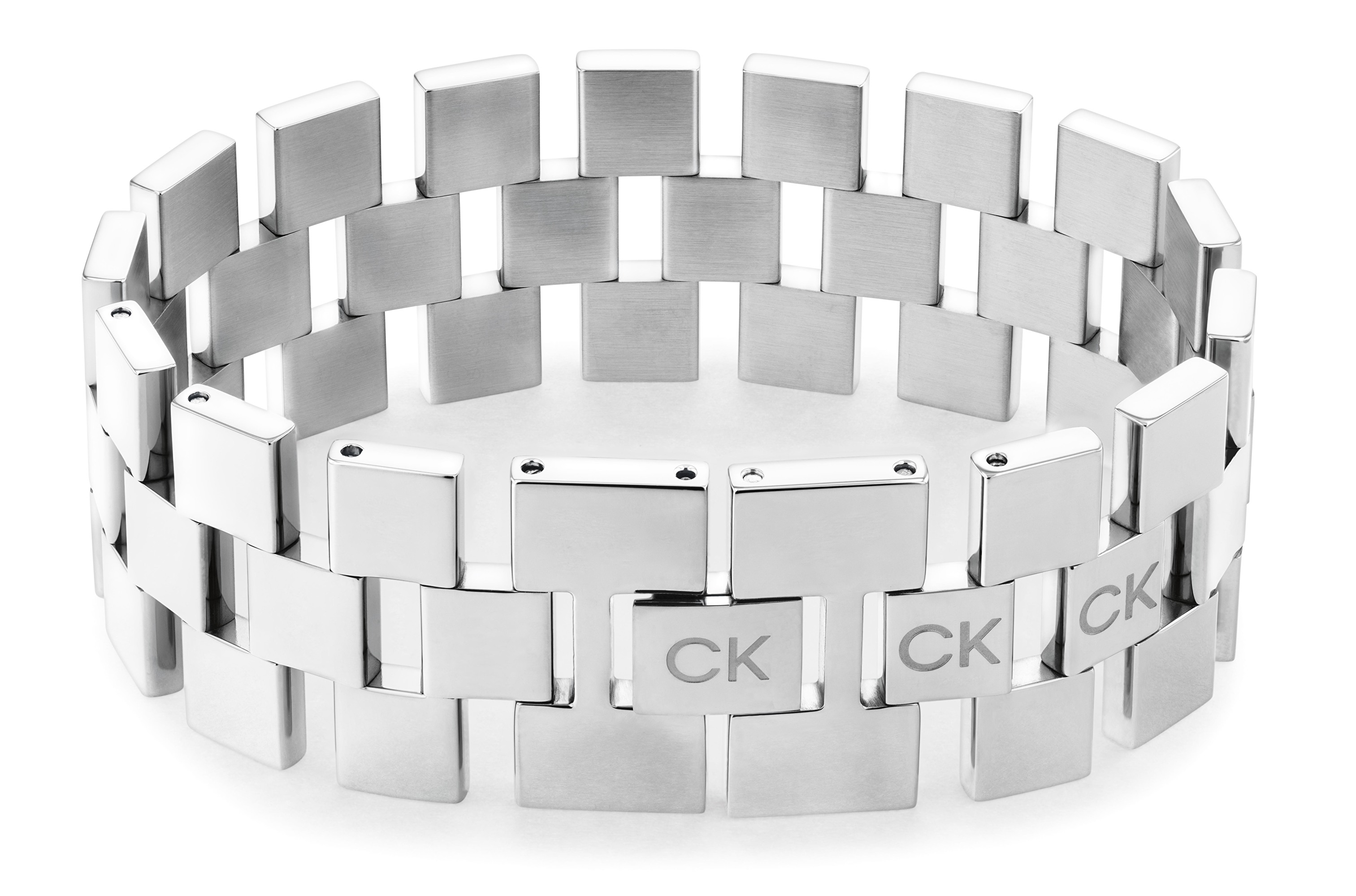Calvin Klein Masivní ocelový náramek Geometric 35000243