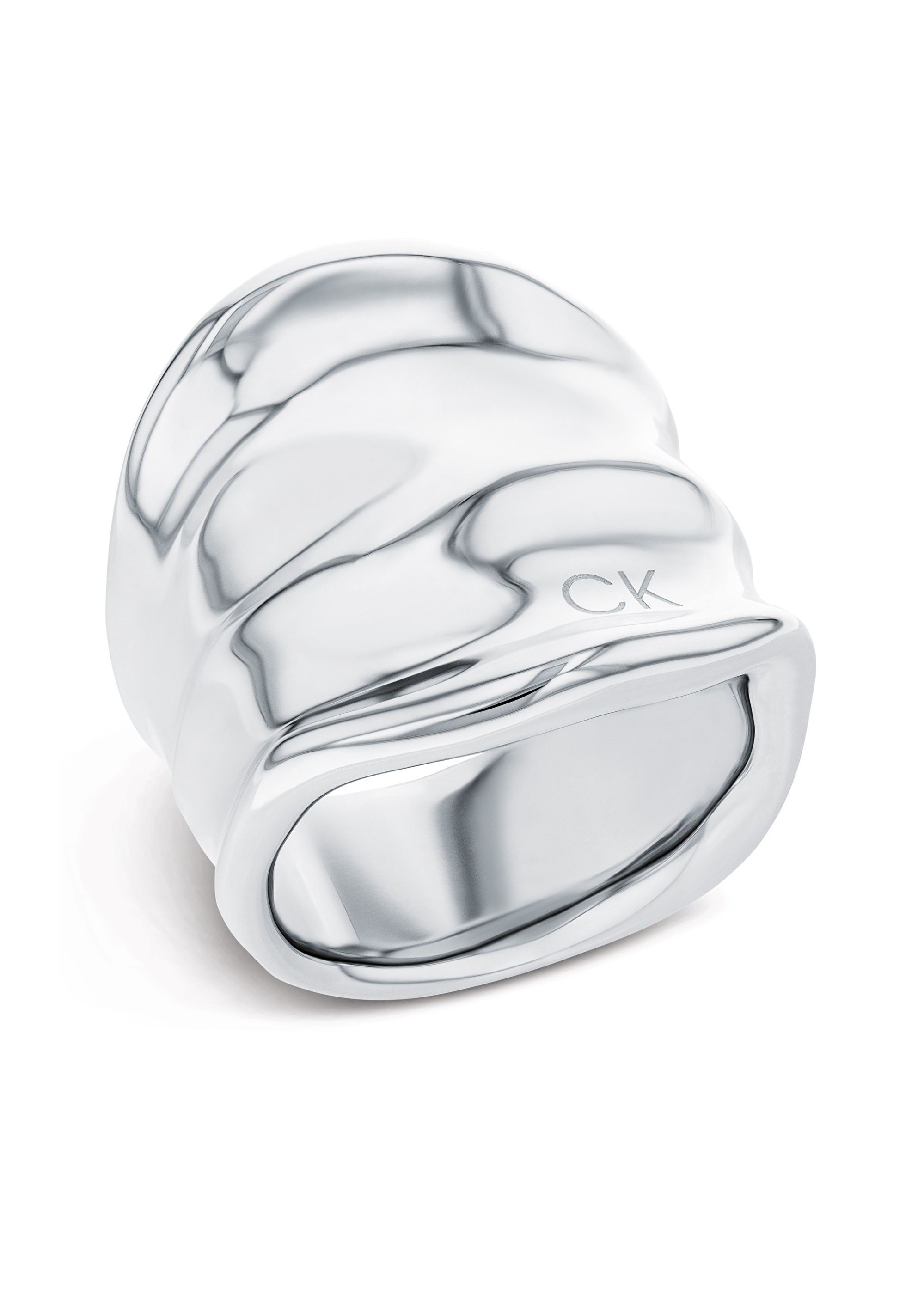Calvin Klein Masívny oceľový prsteň Elemental 35000645 54 mm