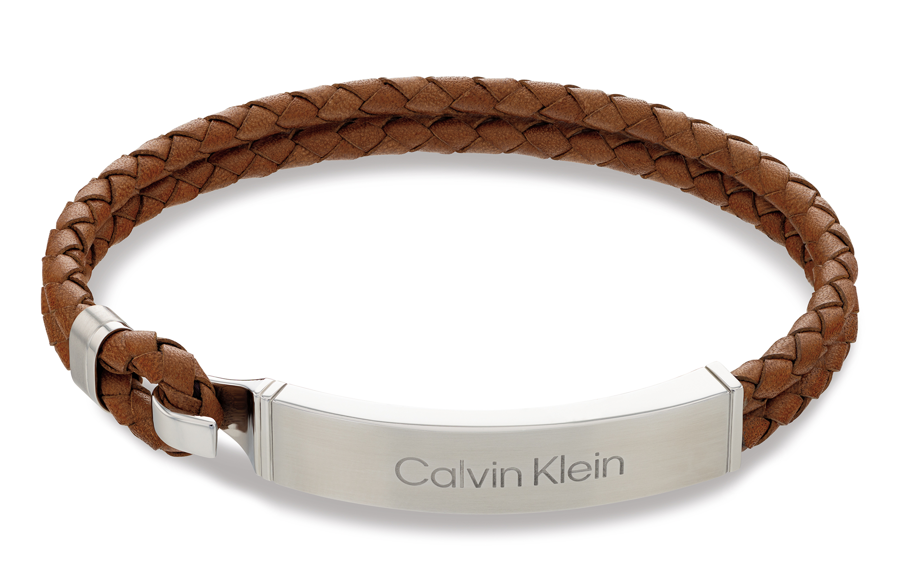 Calvin Klein Štýlový kožený náramok pre mužov Iconic 35000405