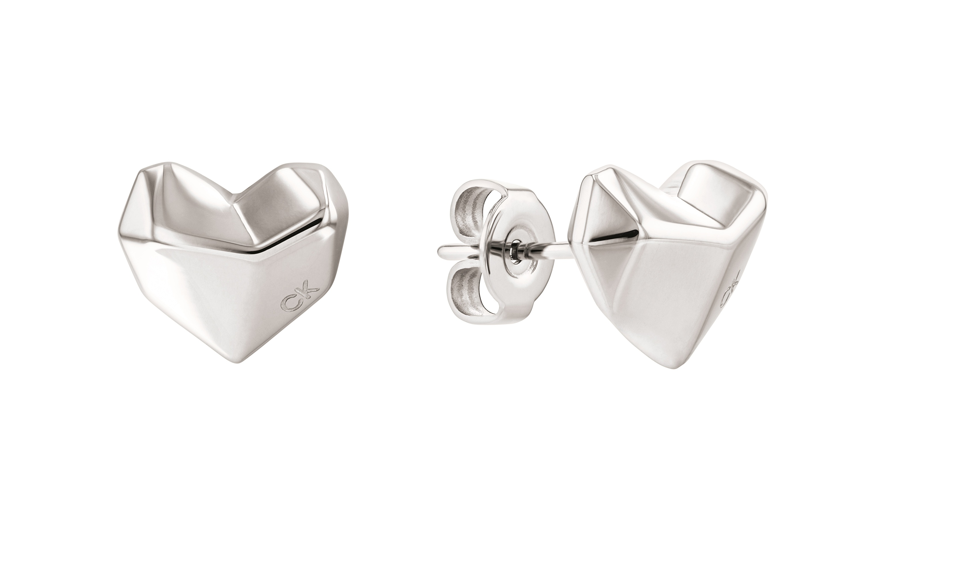 Calvin Klein Romantické ocelové náušnice se srdíčkem In Love 35000041