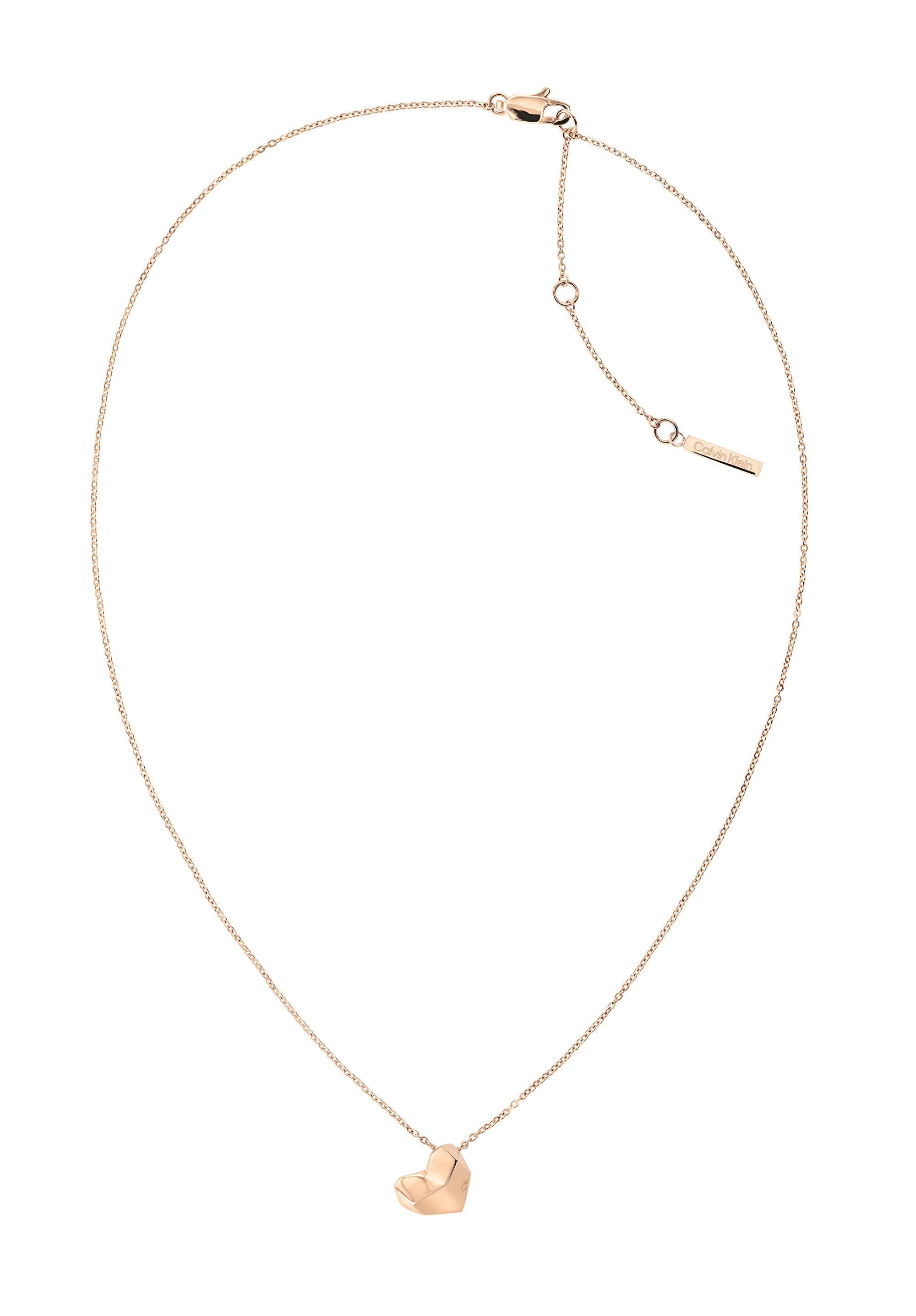 Calvin Klein Romantický bronzový náhrdelník so srdiečkom In Love 35000037