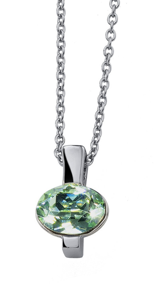 CRYSTalp Fashion náhrdelník s čírym kryštálom Simply 32204.CHR.R