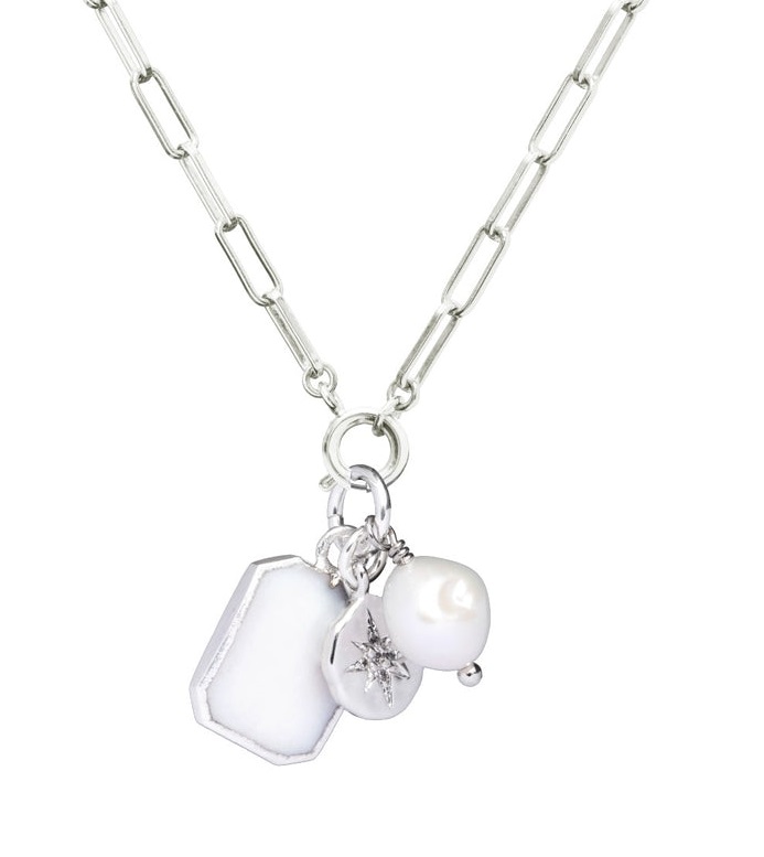 Decadorn Pôvabný náhrdelník s pravou perlou Chunky