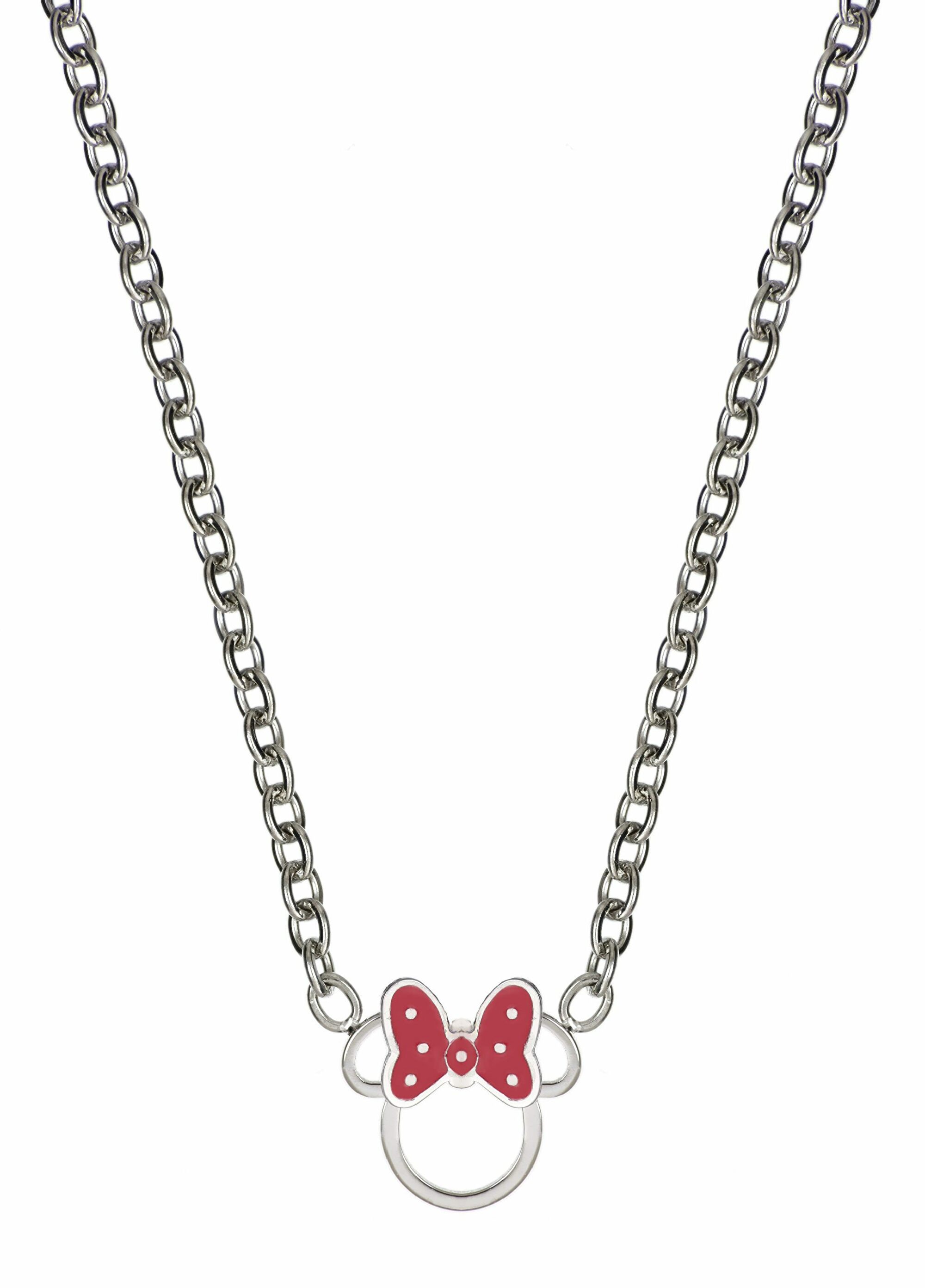 Disney Ocelový náhrdelník s přívěskem Minnie Mouse N600631L-157.CS