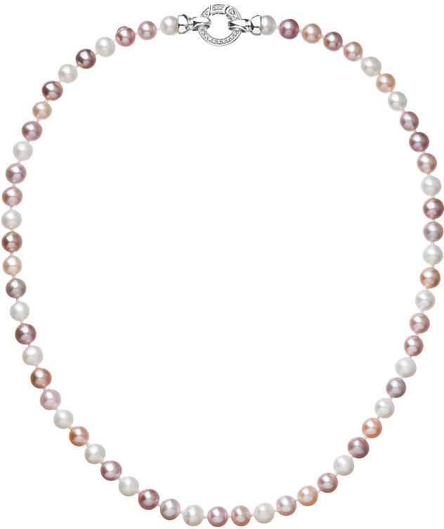Evolution Group Farebný perlový náhrdelník Pavona 22004.3 A