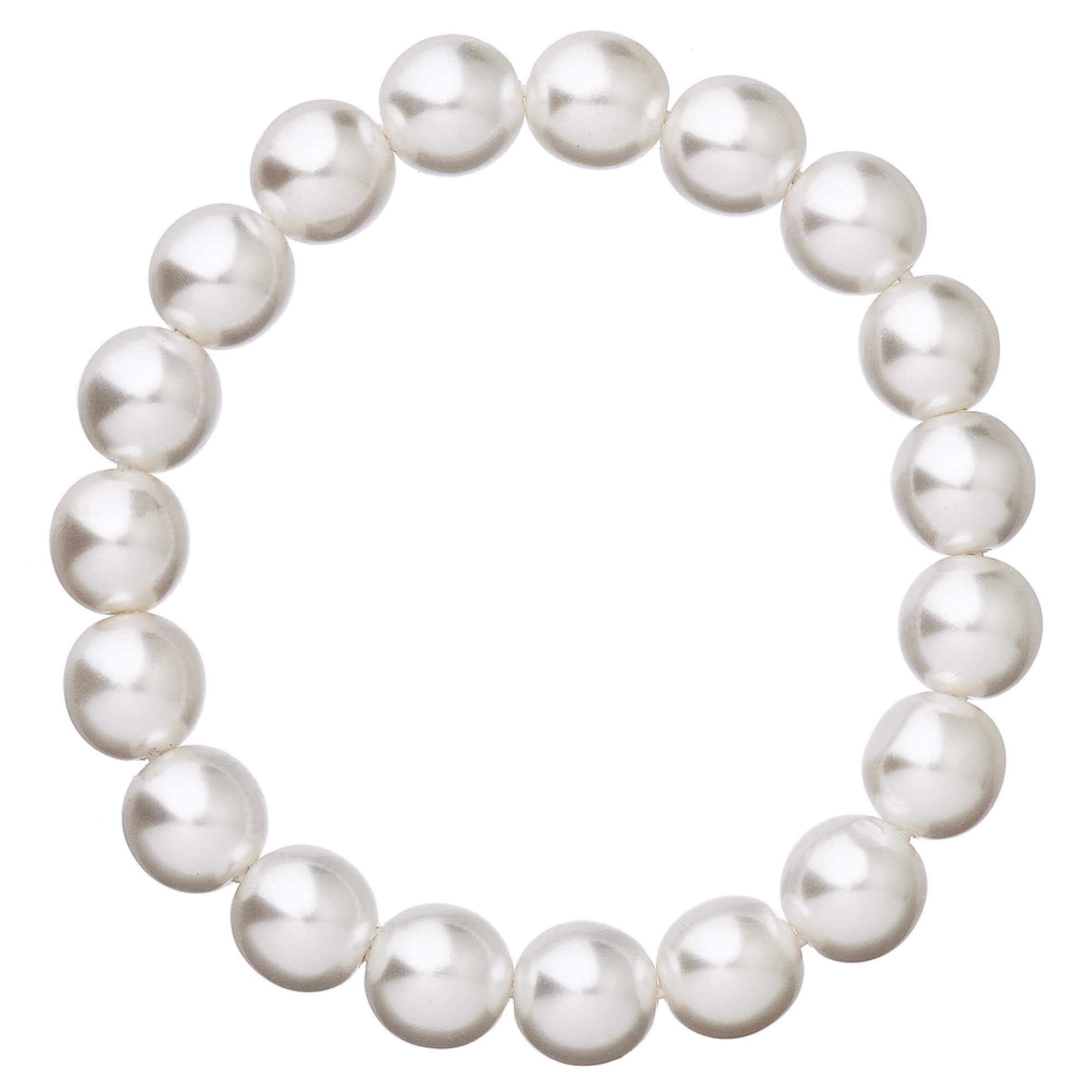 Evolution Group Elegantný perlový náramok 56010.1 white