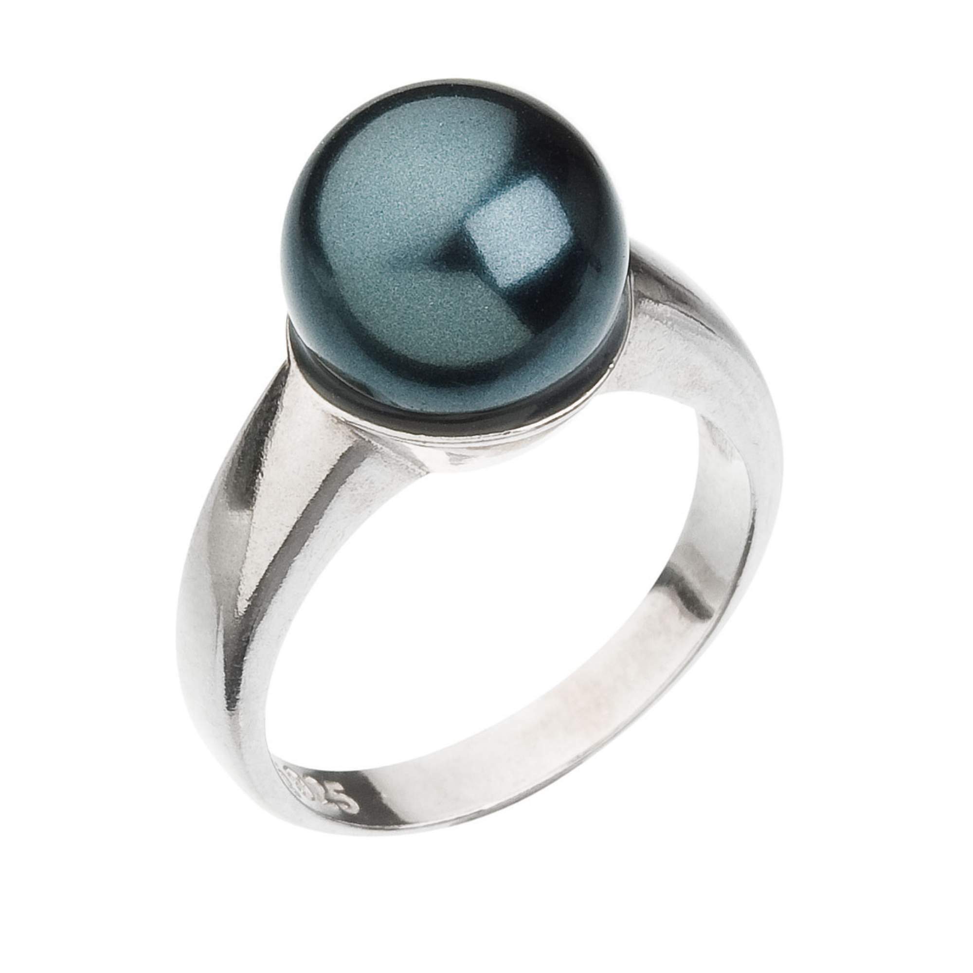 Evolution Group -  Něžný stříbrný prsten s umělou perlou 735022.3 tahiti 52 mm